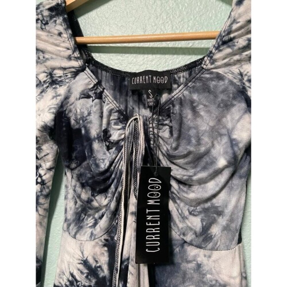 NWT Current Mood Dolls Kill Tie Dye‎ Full Sleeve Handkerchief Dress  Small - Picture 7 of 9